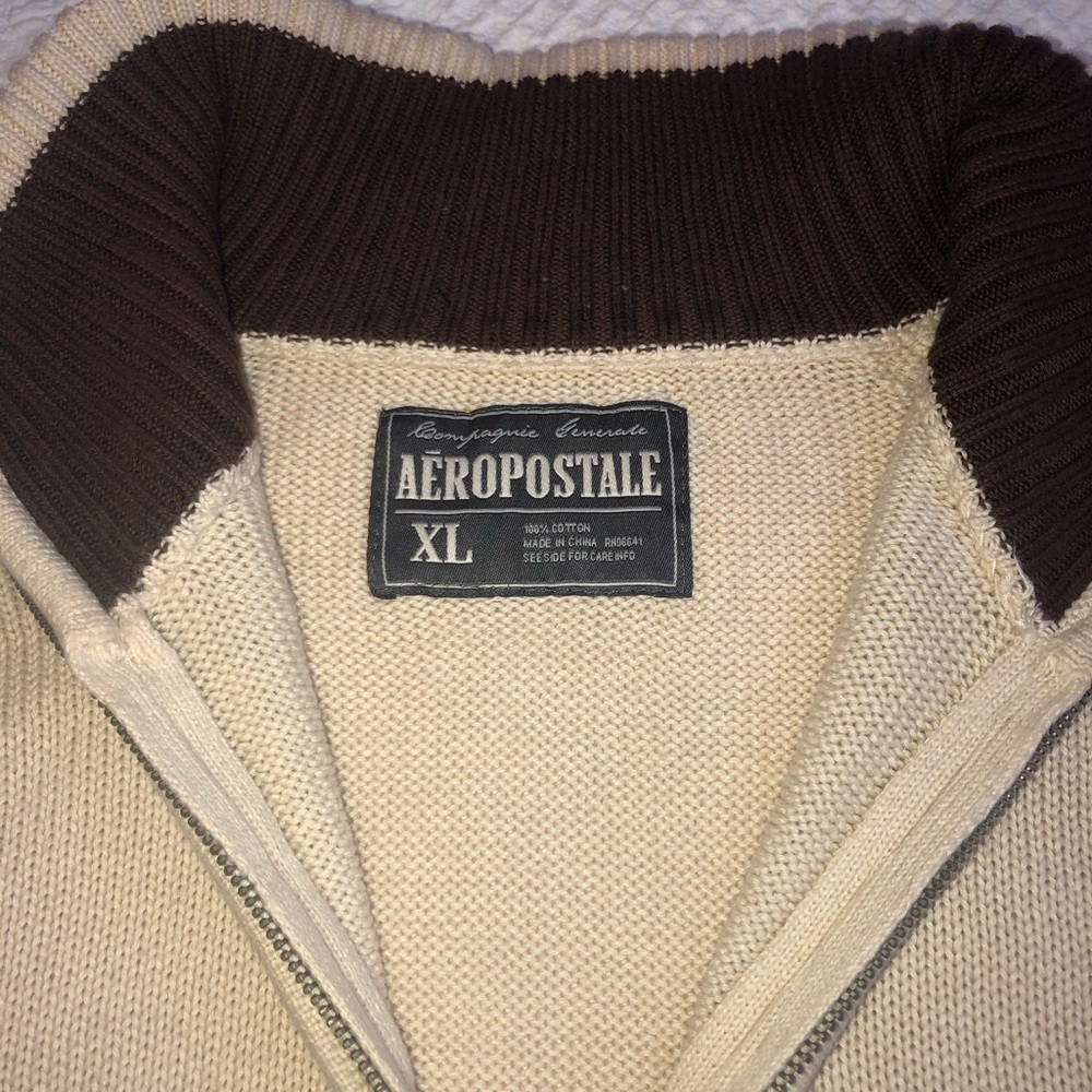 Aeropostale Men’s quarter zip sweater Sz XL